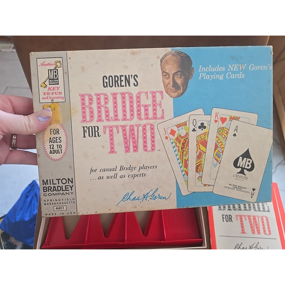 Vtg 1964 Milton Bradley MB Goren's Bridge for Two Game #4410 Complete MCM Decor - Picture 4 of 6